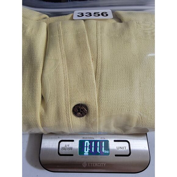 Tommy Bahama 100% Silk Yellow Button Shirt - XL - Picture 6 of 6